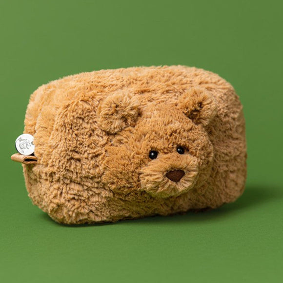 Jellycat - BAR4PP - Pochette Ourson Bartholomew Bear Pouch - Sur Fond Vert