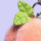 Jellycat - Breloque Pêche Amuseables Peach Bag Charm - APEACH4BC - Feuilles