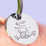 Jellycat - Breloque Pêche Amuseables Peach Bag Charm - APEACH4BC - Médaille