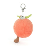 Jellycat - Breloque Pêche Amuseables Peach Bag Charm - APEACH4BC - Profil