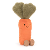 Peluche Carotte orange Jellycat Amuseables Carrot Assise A Angle