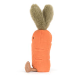 Peluche Carotte orange Jellycat Amuseables Carrot Assise De Profil