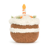 Gateau aux carottes Amuseables Carrot Cake Jellycat Avec Bougie De Dos
