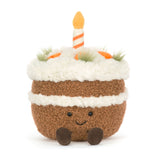 Gateau aux carottes Amuseables Carrot Cake Jellycat Avec Bougie De Face