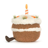 Gateau aux carottes Amuseables Carrot Cake Jellycat Avec Bougie De Profil