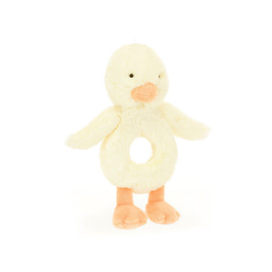 Jellycat Hochet De Dentition Canneton Bashful Duckling Ring Rattle Jellycat