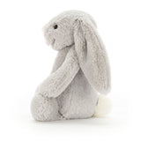 Jellycat - Lapin Bashful Argent - Côté