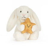 Jellycat - Lapin Crème Avec Étoile Cream Bunny With Star - BB3STAR - À Angle