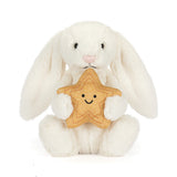 Jellycat - Lapin Crème Avec Étoile Cream Bunny With Star - BB3STAR - De Face