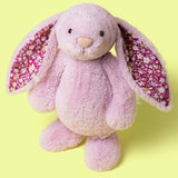 Jellycat - Lapin Luxe Magnolia Thistlepop Blossom Luxe Bunny Original - BAS3MAG - Debout