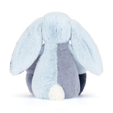 Jellycat - Lapin Puddlesea Bunny - BAS3PWBL - De Dos
