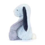 Jellycat - Lapin Puddlesea Bunny - BAS3PWBL - De Profil