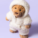 Jellycat - Ourson En Habit Tout-En-Un Bartholomew Bear All-in-One Outfit BAR2ONE - Sur Fond Lavande