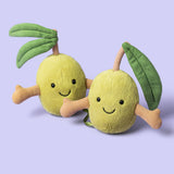Jellycat - Paire D'Olives Amuseables Pair Of Olives - A6OLI -  Sur Fond Lavande