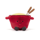 Jellycat - Peluche - Amuseables Cheese Fondue - Face