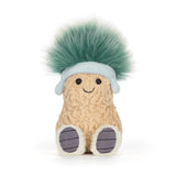 Jellycat - Peluche - Amuseables Peanut Après Ski - Face