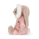 Jellycat - Peluche - Bashful Bunny Snow Suit - Côté