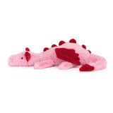 Jellycat - Peluche - Dragon - Coeur - Côté