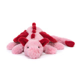 Jellycat - Peluche - Dragon - Coeur - Face