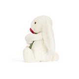 Jellycat - Peluche - Lapin - Crème - Rose - Côté