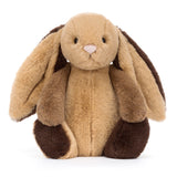 Jellycat Peluche Lapin Timide Patchwork Brun Original Bashful Patchwork Brown Bunny Original Face