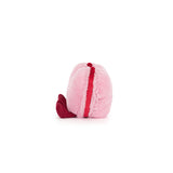 Jellycat - Peluche - Macaron - Coeur - Rose - Côté