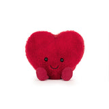 Jellycat - Peluche - Macaron - Coeur - Rouge - Face