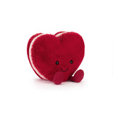 Jellycat - Peluche - Macaron - Coeur - Rouge