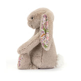 Jellycat - Peluche - Petit Lapin Blossom - Beige - Côté