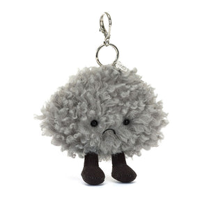 Jellycat Porte Clefs Nuage Gris Storm Cloud Bag Charm