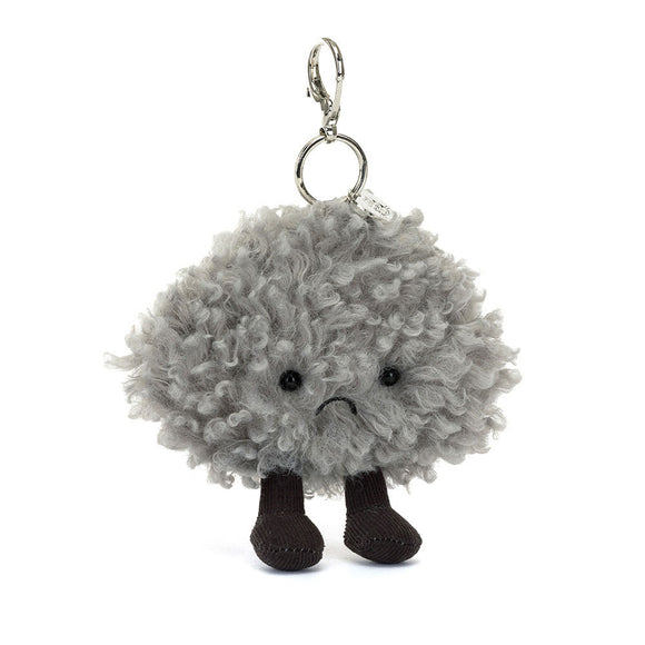 Jellycat Porte Clefs Nuage Gris Storm Cloud Bag Charm