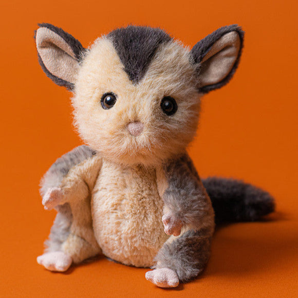 Jellycat - SUG3G - Polatouche Lolly Sugar Glider - Sur Fond Orange