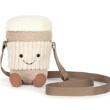 Jellycat - Sac À Bandoulière Amuseable Perkle Coffee Shoulder Bag - Face