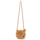 Jellycat - Sac À Bandoulière Bartholomew Bear Shoulder Bag - BAR4BGBR - Suspendue À Angle