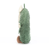 Jellycat Grande Couronne Verte Et Blanche Profil