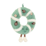 Jellycat -Couronne De Cocottes Amuseables Pinecone Wreath - A2AW - Angle