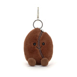 Jellycat - ACB4BC - Porte-Clés Fève De Café Amusable Amuseables Coffee Bean Bag Charm - Face