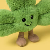 Jellycat - Breloque Trèfle Amuseables Siofra Shamrock Bag Charm - A4SHMBC - Médaille Sur Fond Jaune