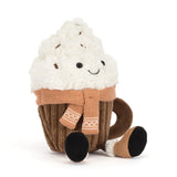 Jellycat - Chocolat Chaud Scarffles Amuseables Scarffles Hot Chocolat - A4HOTCH - Angle
