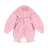Jellycat - Lapin Rose Luxe Blushkin Blossom Bunny Original - BAS3ROSE - De Dos