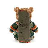 Jellycat - Ours Randonneur Bartholomew Bear Hiking Outfit - BARM2OD - De Dos