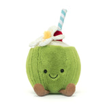 Jellycat - Peluche Amuseables Aruba Coconut Drink - Face