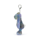 Jellycat - Porte-Clef Lapin Zodihop Luxe Bunny Bag Charm - BAS4COSBC - De Profil