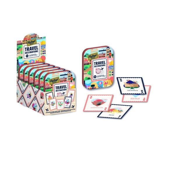 Jeu cartes card deck travel destinations voyage