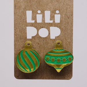 LiliPop - Boucle d'oreilles - Boules de Noël