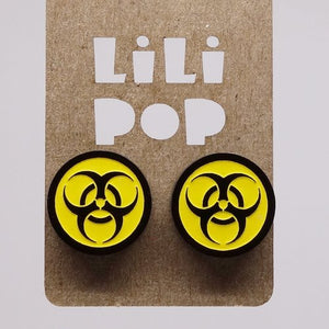 Lilipop-Boucle d'oreille Biohazard backing