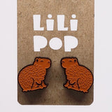 Lilipop-Boucle d'oreille Capybara backing