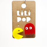 Lilipop Boucles D'Oreilles Pacman Rouge