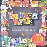 Livre-Autocollants-Ransom-Notes-Avant