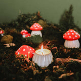 MIMI & AUGUST La Petite Bougie Champignon Allumée